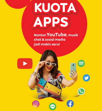 Kuota Indosat Kuota Apps - Kuota Apps 15 GB