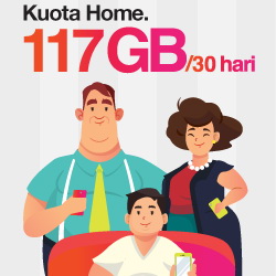 Kuota Tri Home - Home 117 GB